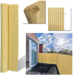 Aufun PVC Recinzione paravista per Giardino, Balcone e terrazza Canniccio Protezione Tappetino Frangivista Frangivento Antivento - 500x160cm, bambù