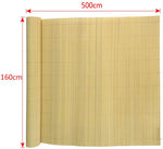 Aufun PVC Recinzione paravista per Giardino, Balcone e terrazza Canniccio Protezione Tappetino Frangivista Frangivento Antivento - 500x160cm, bambù
