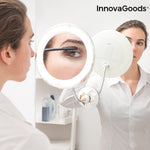 Specchio con Lente d'Ingrandimento LED con Braccio Flessibile e Ventosa Mizoom InnovaGoods