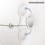 Specchio con Lente d'Ingrandimento LED con Braccio Flessibile e Ventosa Mizoom InnovaGoods