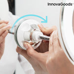 Specchio con Lente d'Ingrandimento LED con Braccio Flessibile e Ventosa Mizoom InnovaGoods